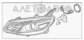 Фара передняя правая голая Chevrolet Malibu 19- галоген