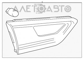 Lampa interioară pentru capacul portbagajului dreapta Chevrolet Malibu 19- halogen + LED