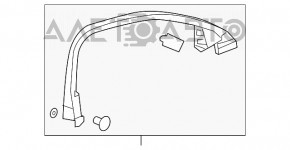 Panoul ușii din fața dreapta a Chevrolet Malibu 16- negru