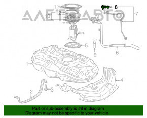 Senzorul de presiune al rezervorului de combustibil pentru Jeep Compass 17- 2.4