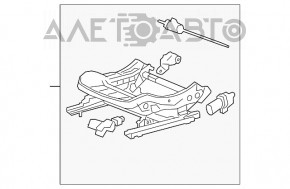 Scaunul șoferului Chevrolet Malibu 16- fără airbag, electric, material textil negru