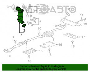 Convertor catalitic Chevrolet Malibu 18-20 1.5T