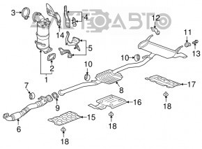 Convertor catalitic Chevrolet Malibu 18-20 1.5T