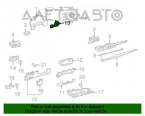 Capacul butonului Start-Stop pentru Lexus ES300h ES350 13-18, negru