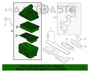 Корпус воздушного фильтра VW Jetta 19- 2.0T