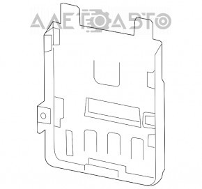 Corpul blocului ECU al calculatorului motorului Chevrolet Malibu 18-1.5T partea de jos