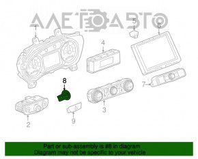 Кнопка start\stop Chevrolet Malibu 19-