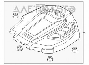 Накладка двигателя Audi A6 C7 16-18 рест 2.0