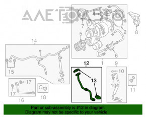 Racordul de răcire a turbinei Chevrolet Malibu 16- 1.5T furnizare