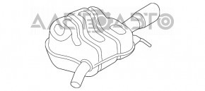 Silentioză spate cu teacă dreapta pentru VW Jetta 19- 2.0T GLI