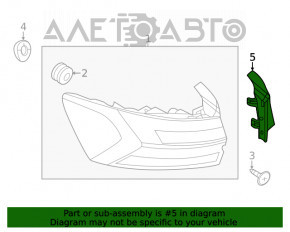 Capacul farului exterior aripa stânga VW Jetta 19-