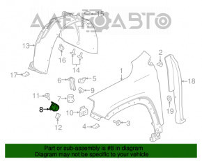 Suport aripi frontal stânga superior stânga GMC Terrain 18-