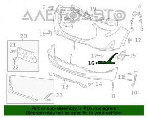 Moldura bara fata dreapta GMC Terrain 18-21 crom fara PTF.