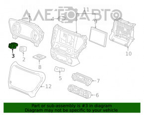 Butonul de parcare GMC Terrain 18-