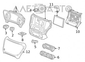 Butonul de parcare GMC Terrain 18-