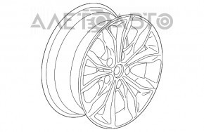 Set de jante R17 x 7,5J 4 bucăți Chevrolet Malibu 19-