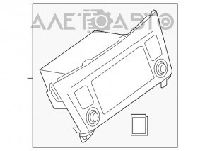 Magnetofon radio Nissan Rogue 17 - zgârieturi