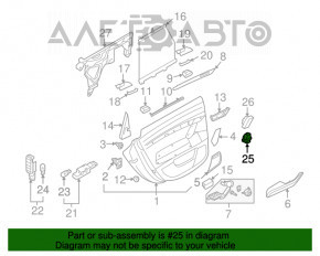 Controlul geamului electric din spatele stânga al Audi A6 C7 12-18, nou, original OEM