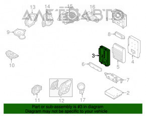 Amplificatorul Audi A6 C7 12-18 Bose