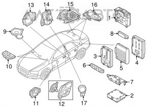 Amplificatorul Audi A6 C7 12-18 Bose