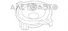 Difuzorul din panoul frontal central al Audi A6 C7 12-18