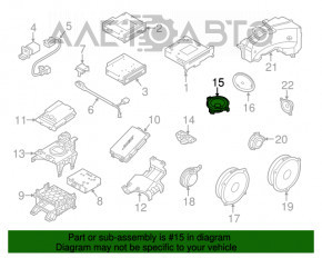 Difuzorul din panoul frontal central al Audi A6 C7 12-18