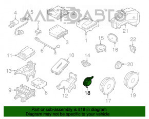 Пищалка двери передней левой Audi A6 C7 12-18 Bose