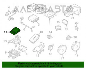 Amplificatorul Audi A6 C7 12-18 bang & olufsen