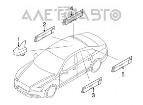 Antena aripă Audi A6 C7 12-18