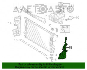 Grila radiator stânga Audi A6 C7 12-15 facelift 2.0 nou original