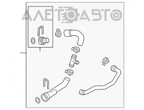 Furtunul de răcire superior pentru Audi A6 C7 16-18 restilizat 2.0