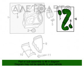 Conducta de aer pentru colectorul Audi A6 C7 12-15 facelift 2.0