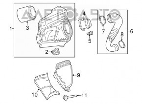 Conducta de aer pentru colectorul Audi A6 C7 12-15 facelift 2.0