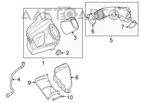 Grila de aer Audi A6 C7 12-18 nouă OEM originală