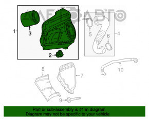 Corpul filtrului de aer Audi A6 C7 16-18 restilizat 2.0