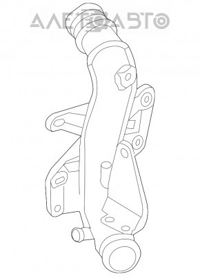 Furtunul intercoolerului stânga mijlocie pentru Audi A6 C7 12-18 2.0, nou, original OEM.