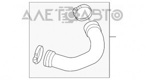 Furtunul intercoolerului stânga jos Audi A6 C7 16-18 restilizat 2.0