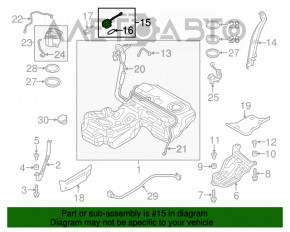 Buşon rezervor Audi A6 C7 12-18 nou original OEM