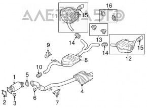 Convertor catalitic Audi A6 C7 12-18