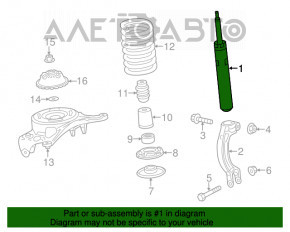 Suport amortizor asamblat dreapta față Audi A6 C7 12-18 2.0