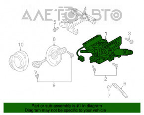 Рулевая колонка Audi A6 C7 12-18 с электрорегулировкой