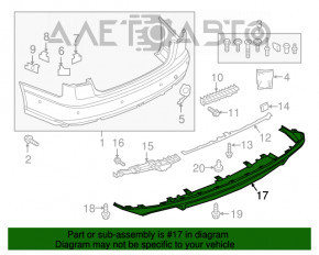 Buza bara din spate Audi A6 C7 16-18 restilizat