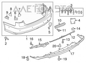 Buza bara din spate Audi A6 C7 16-18 restilizat