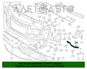 Suport aripi dreapta Audi A6 C7 12-18 mic