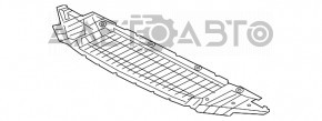 Protecție pentru bara de protecție față Audi A6 C7 16-18 restilizat.