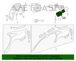 Carcasa clapetei rezervorului Audi A6 C7 12-18 noua originala OEM