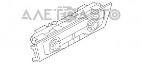 Controlul climatizării pentru Audi A6 C7 12-15 poate fi reglat pentru ventilarea scaunelor