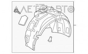 Captuseala aripa fata stanga Audi A6 C7 16-18 rest nou original OEM