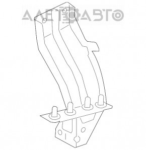 Suport aripi stânga Audi A6 C7 12-18, mare, nou, original OEM.