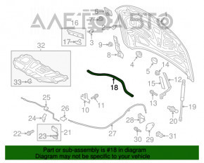 Garnitură capac portbagaj spate Audi A6 C7 12-18